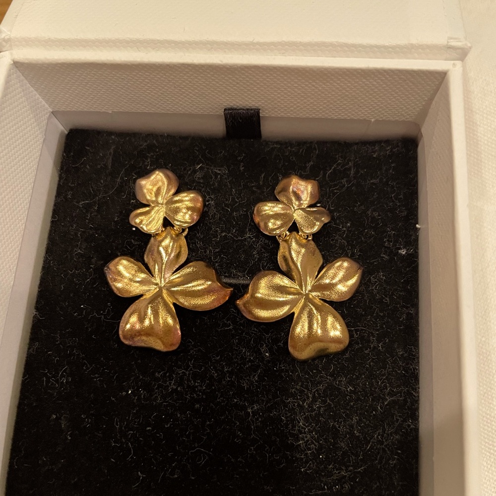 Mejuri Gold Vermil Blossom Earrings